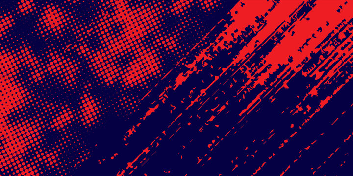 Abstract blue banner design red vector, dynamic sporty horizontal background template for your business.