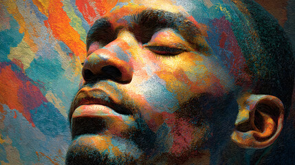 Embracing cognitive diversity: the brushstrokes of human brilliance. Cognitive stimulation exercises. Person imagining things activating their brain functions.