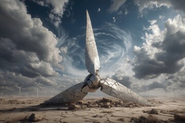 Cracked Turbine Blade