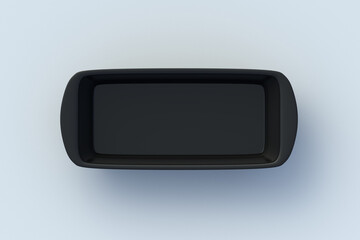 Bread mold on light grey background. Top view. 3d render