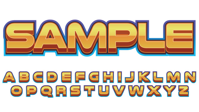 Golden Action Superhero Text Effect