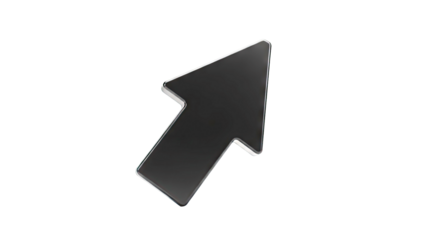 3D Black Cursor Arrow