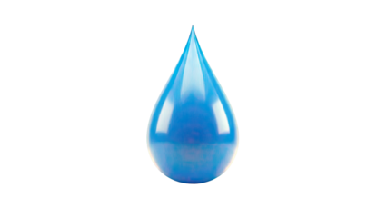 Single Blue Water Drop