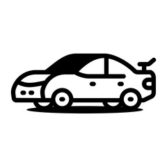 Obraz premium A linear icon showing a sport car