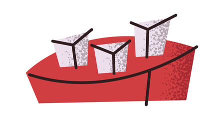 Three sugar cubes on plate