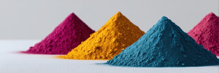 minimalist web header, sleek web header with bright dry pigments in high-key lighting and sharp focus showcases modern minimalist design