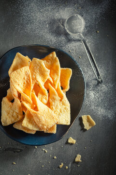 Golden and sweet angel wings ready to eat.
