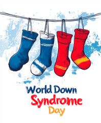 Illustration on the theme World Down Syndrome Day