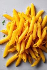 Fresh Penne Pasta Closeup