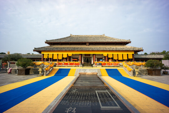 Xu Shen Cultural Park, Henan Province, China. Xu Shen was a philologist in the Eastern Han Dynasty of China. The "Shuowen Jiezi" he compiled is a dictionary of the rules of Chinese character formation