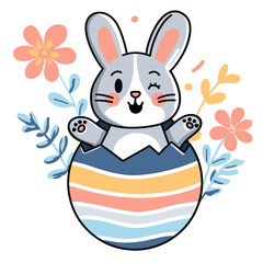 Easter set o of decorations, seamless pattern. Vtctor Easter decorations.Background, elements