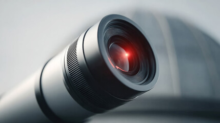 Observatory telescope lens focusing toward sky for stargazing and astronomy exploration