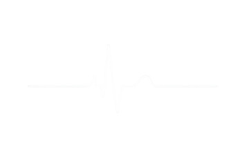 White heartbeat ecg line showing pulse rhythm frequency on transparent background for health and medical concepts