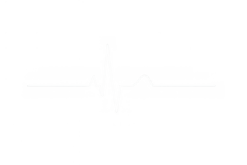White heartbeat ecg line showing pulse rhythm frequency on transparent background for health and medical concepts