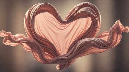 Soft Heart Fabric Flow