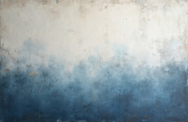 Obraz premium Cracked plaster wall with white and blue paint. Abstract texture background with weathered look. Useful for backgrounds, backdrops, design projects, or product placement.