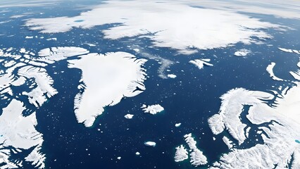Earth from Space Arctic Ice and Ocean.