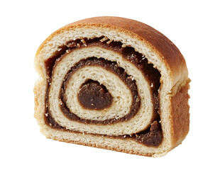 Date Swirl Bread Slice Isolated Transparent Background Bakery Pastry Dessert Packaging