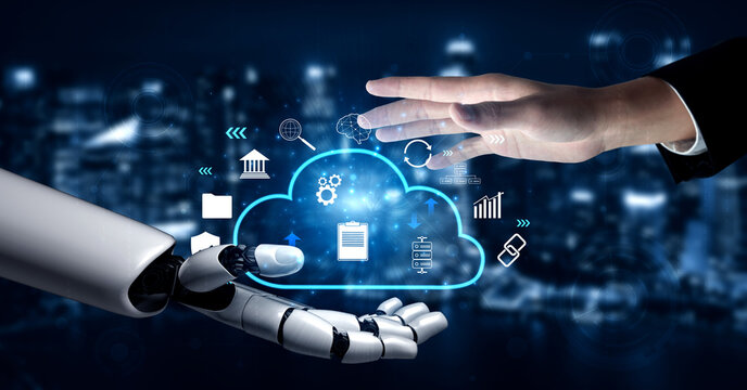 An AI powered cloud computing platform for enterprise business solutions. A central AI system for data storage, security, and processing. Motif - Powered by Adobe