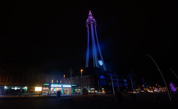 Blackpool Tower at night