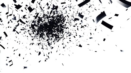 Abstract Music Notes Explosion