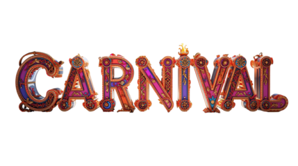 Carnival Ornmanet Title decoration - No Background