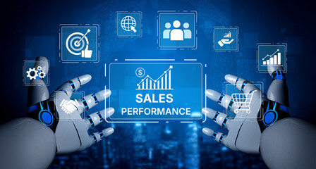AI tracks digital sales performance with smart analytics, performance dashboards, and forecasting...