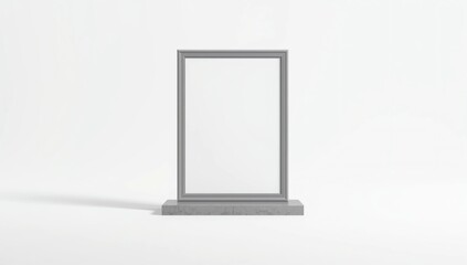 Mock up. Blank billboard, public information board 