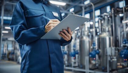 Industrial Engineer Performing Equipment Inspection
