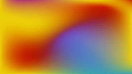 Vibrant abstract gradient background with red, yellow, and blue hues