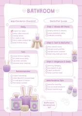 Bathroom Maintenance and Declutter Checklist