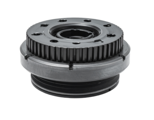 Detailed metal component isolated on transparent background engineering design element