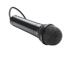 Microphone illustration with transparent background