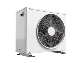Modern air conditioner unit on transparent background cooling and ventilation technology