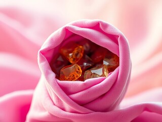 Velvet-soft wrap, bursting with jewel-toned fillings, bathed in ethereal light, sharp focus,  artistic,  tortilla