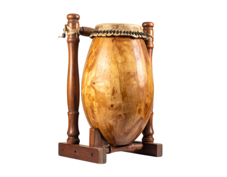 Wooden musical instrument isolated on transparent background - Powered by Adobe