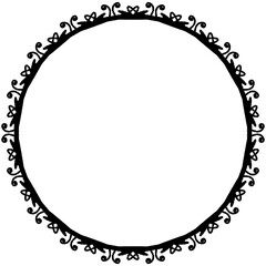 black and white frame