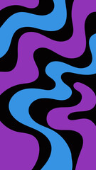 Abstract Colorful Wavy Pattern