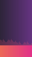 Abstract Gradient with Soundwave Visual