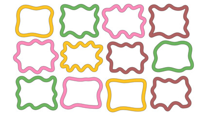 Colorful Wavy Frame Collection
