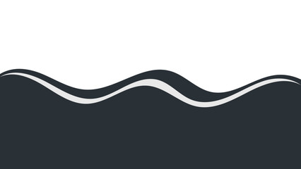 Abstract Black and White Wave Pattern