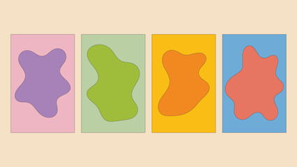 Abstract Colorful Geometric Shapes