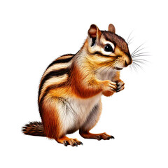 Obraz premium chipmunk isolated on transparent background PNG 
