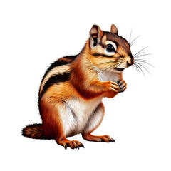 Obraz premium chipmunk isolated on transparent background PNG 
