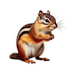 Fototapeta premium chipmunk isolated on transparent background PNG 