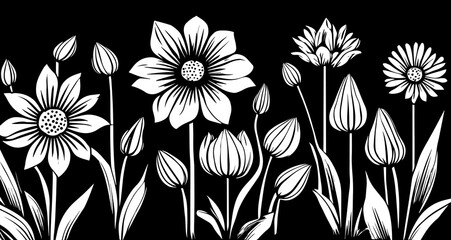 Spring Flowers Illustration