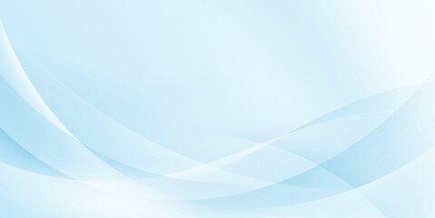 Naklejka premium Blue wave abstract background line light. vector illustration