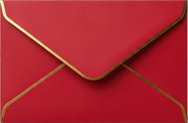 Red envelope with gold trim for luxury holiday gifting