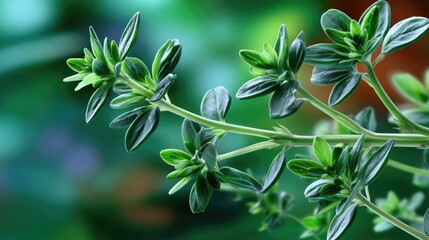 Lush Green Herbaceous Plant with Vibrant Leaves in a Natural Setting for Culinary and Gardening Inspiration