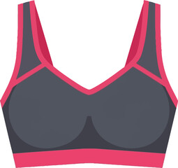 Sports Bra for Fitness and Gym Activities Icon Illustration